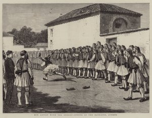 Our Artist with the Greeks, Sports in the Barracks, Athens